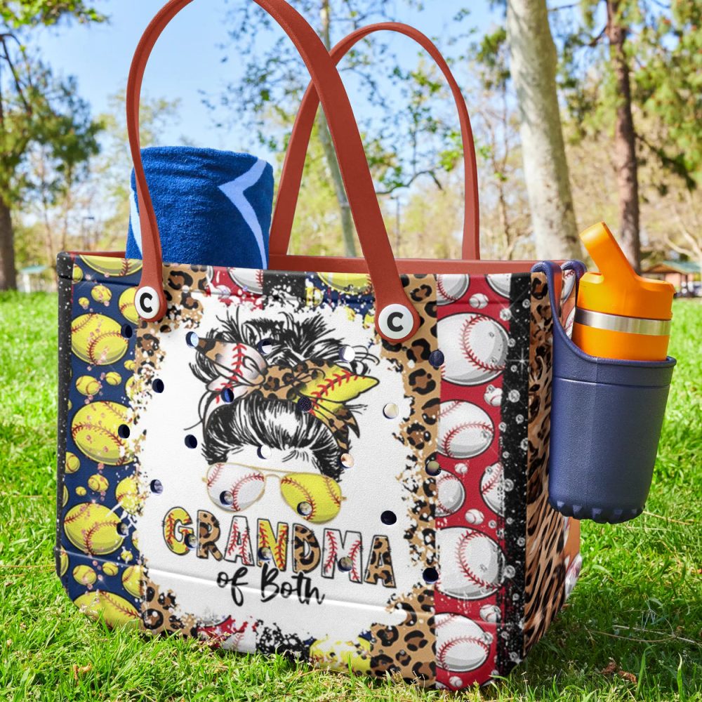 Stylish Grandma Baseball Softball Tote Bag - Perfect Gift For Sporty Grandmas! - Image 2
