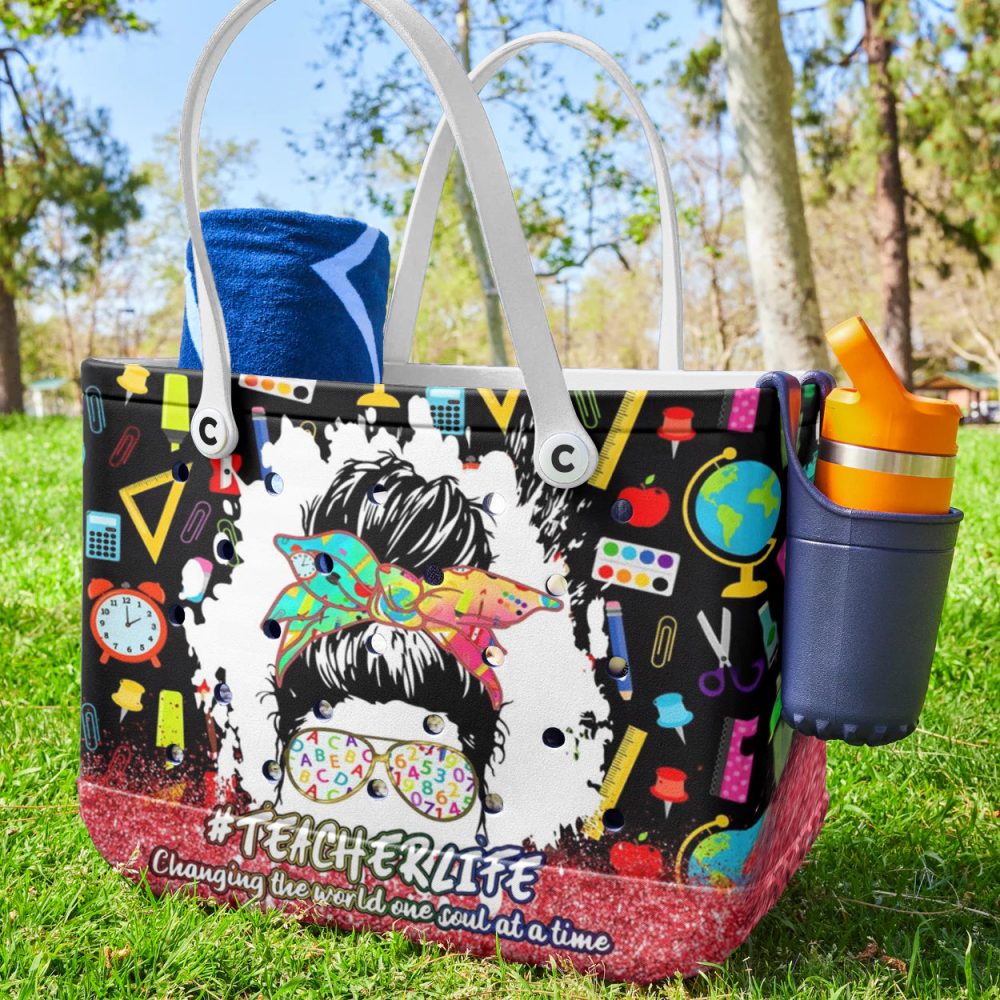 Bucket Tote Bag, Limited Edition Bogg Bag, Beach Bag Edu-Diva - Image 3