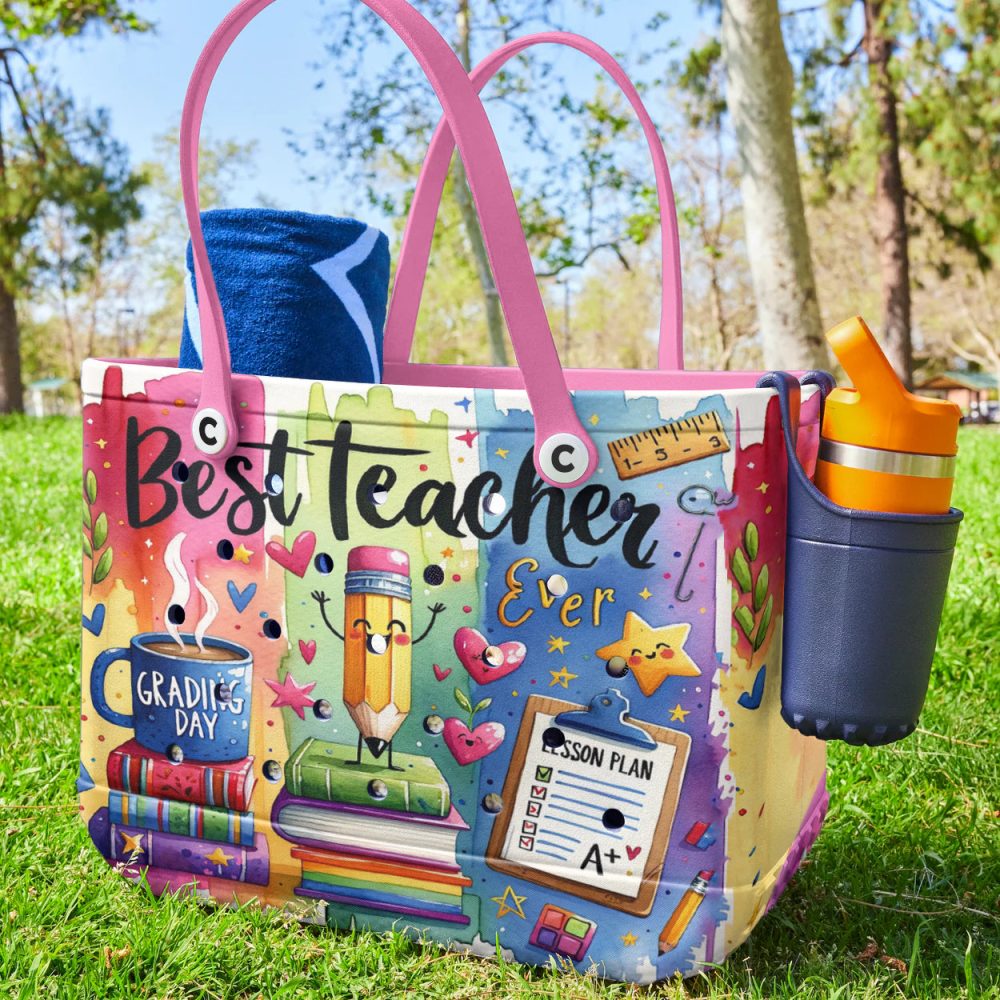 Bucket Tote Bag, Limited Edition Bogg Bag, Beach Bag Grading Day - Image 3