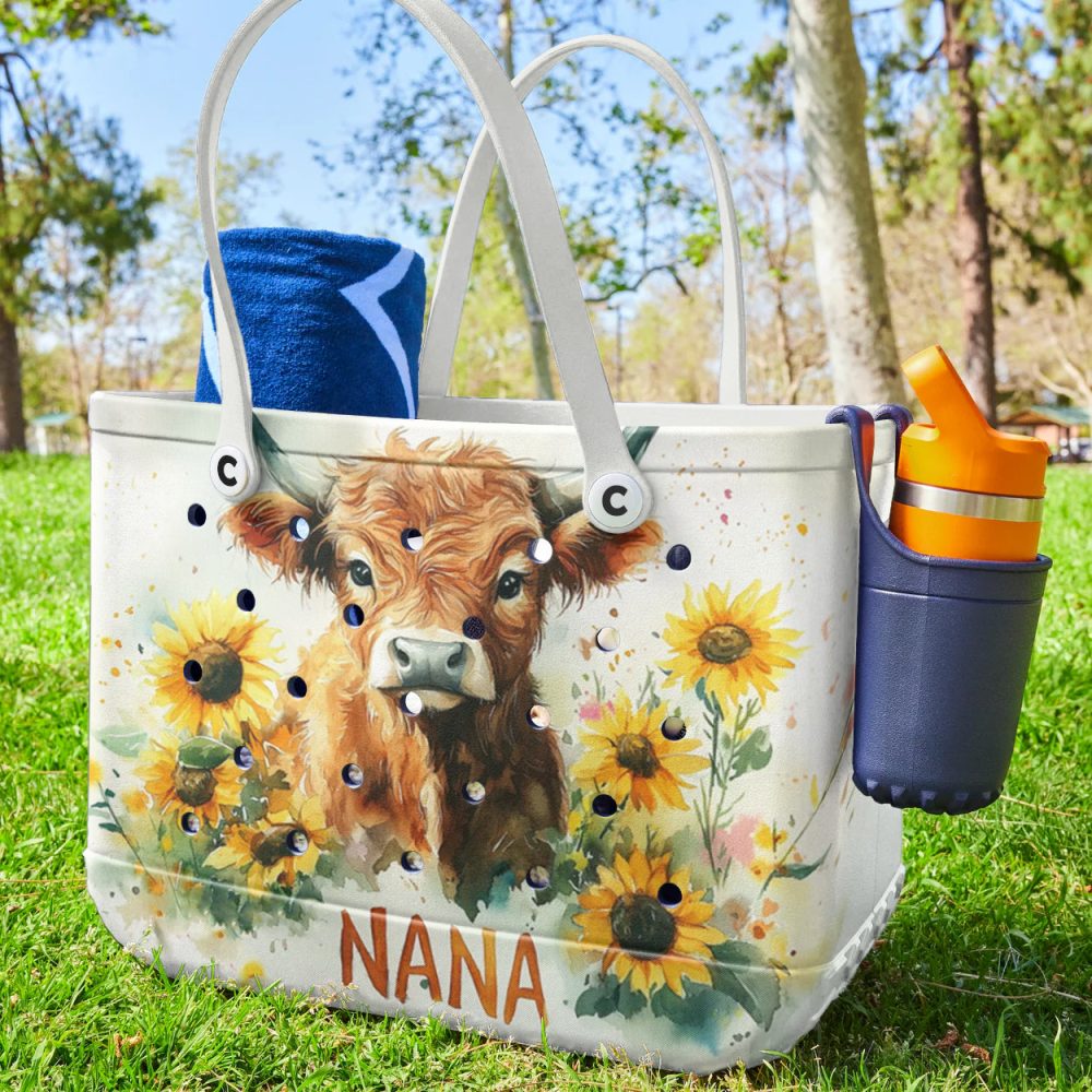 Bucket Tote Bag, Limited Edition Bogg Bag, Beach Bag Nana'S Bloom - Image 2