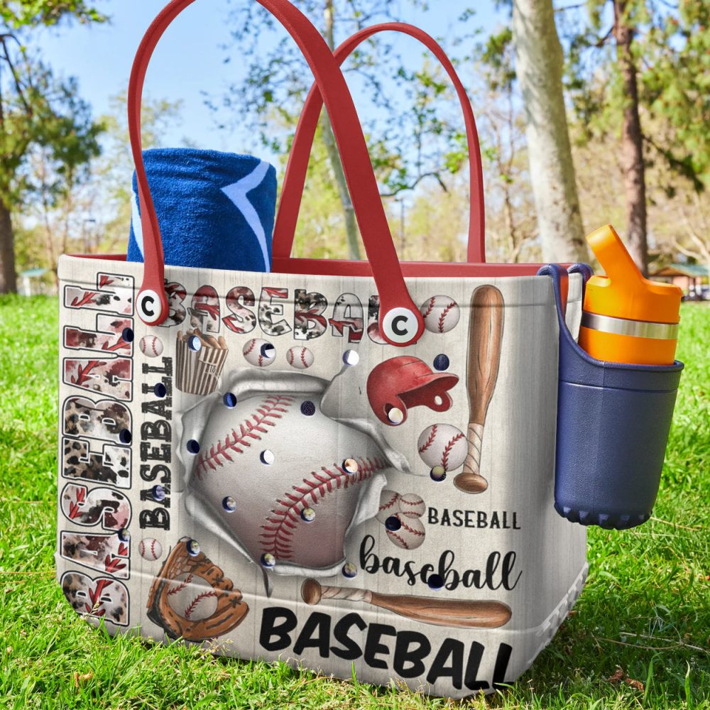 Stylish Baseball Tote Bag - Perfect For Sports Fans & Everyday Use - Image 2