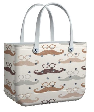 Bucket Tote Bag, Limited Edition Bogg Bag, Beach Bag Mr. Stache