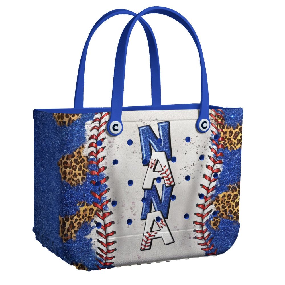 Bucket Tote Bag, Limited Edition Bogg Bag, Beach Bag Nana'S Baseball Love