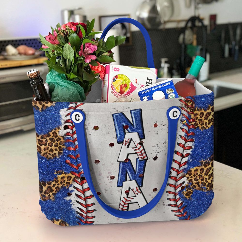 Bucket Tote Bag, Limited Edition Bogg Bag, Beach Bag Nana'S Baseball Love - Image 4