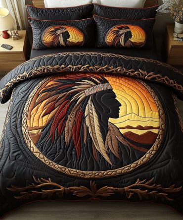 Native Guardian 3-Piece Quilted Bedding Set