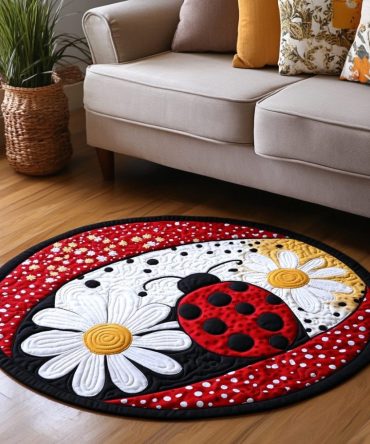 Nature Charm Quilted Round Mat