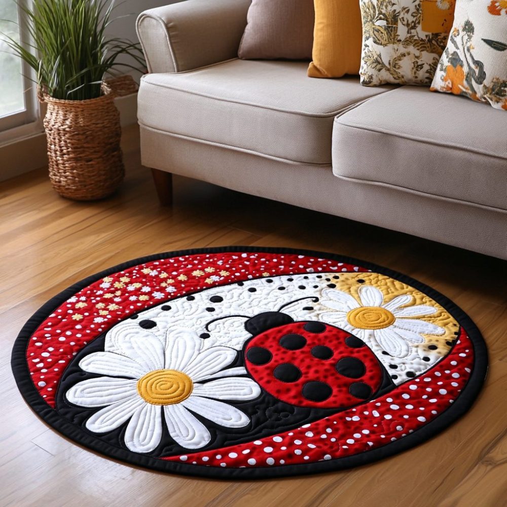 Nature Charm Quilted Round Mat