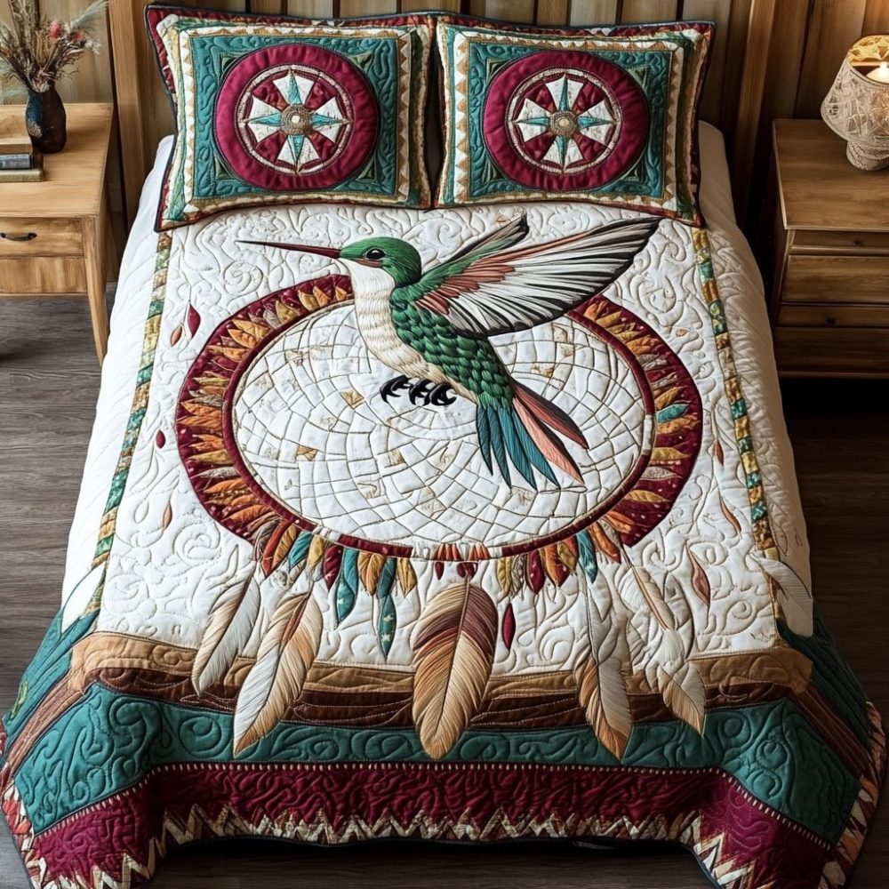 Nature Jewel 3-Piece Quilted Bedding Set