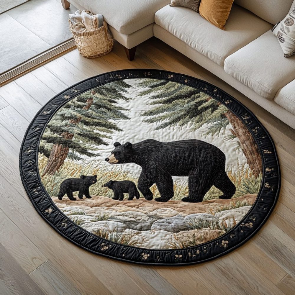 Nature Strength Quilted Round Mat