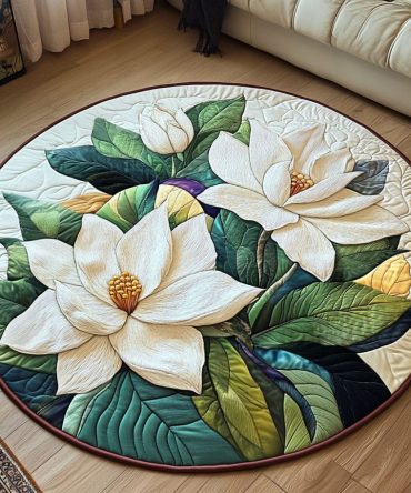 Nature Whisper Quilted Round Mat
