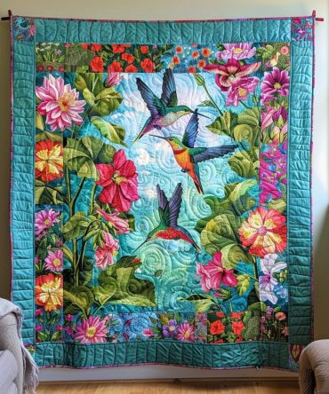 Nature'S Harmony Quilted Blanket