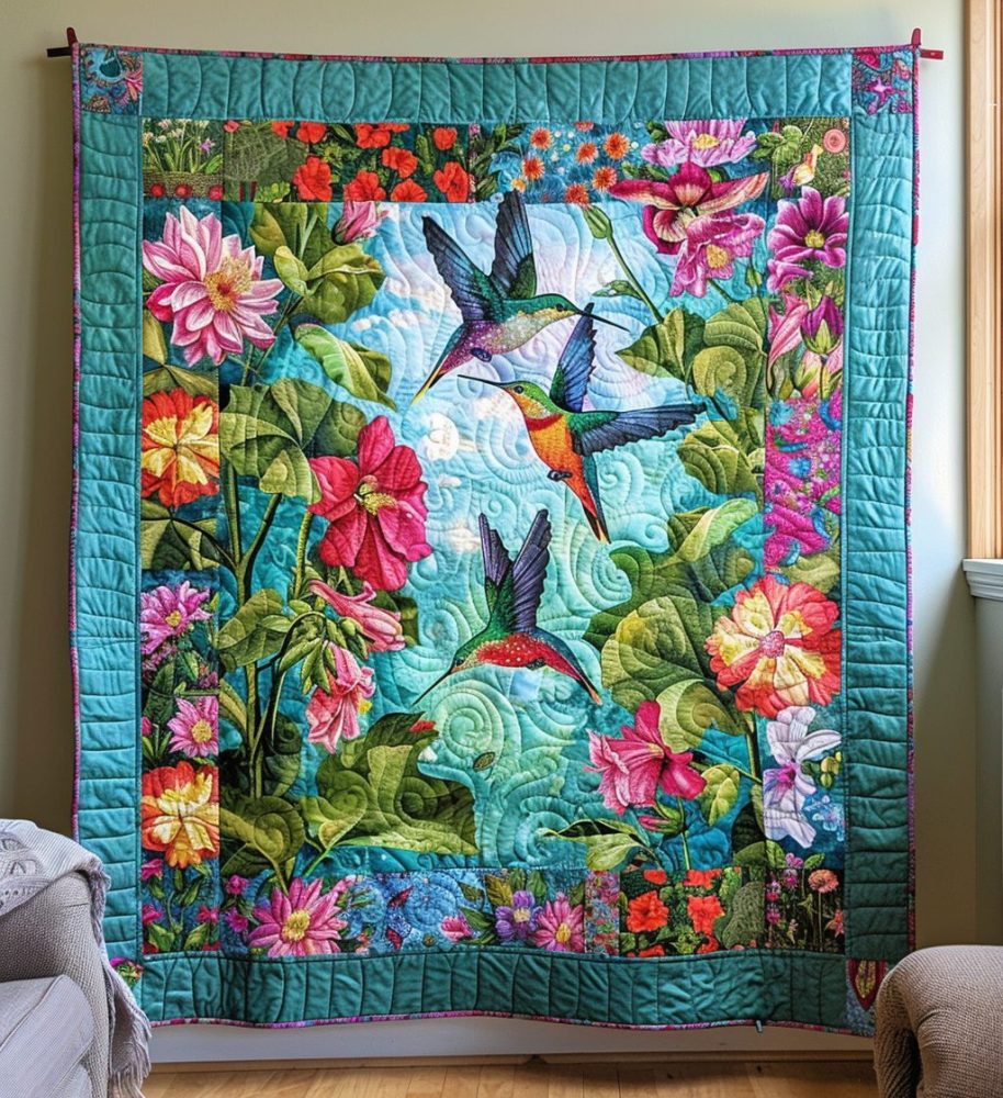 Nature'S Harmony Quilted Blanket