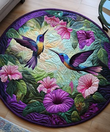 Nectar Bloom Quilted Round Mat