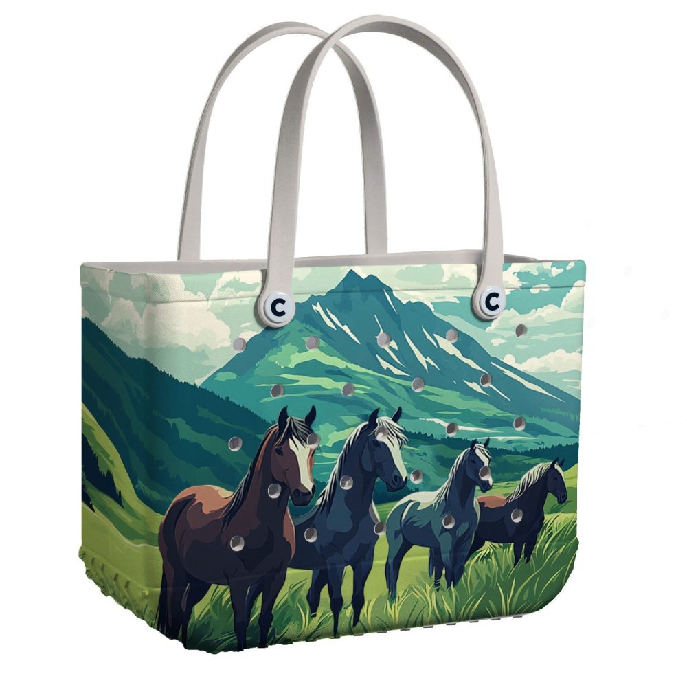 Bucket Tote Bag, Limited Edition Bogg Bag, Beach Bag Wild Horizon