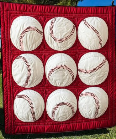 Ninth Inning Quilted Blanket