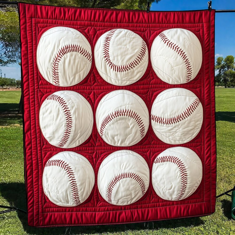 Ninth Inning Quilted Blanket