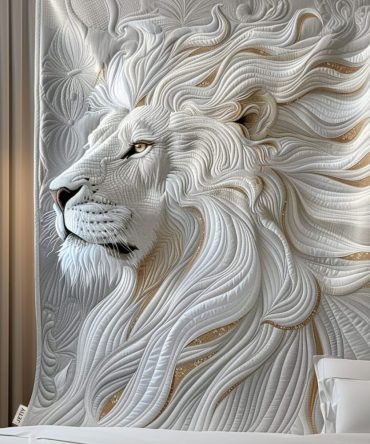 Noble Strength Art Quilt Hanging