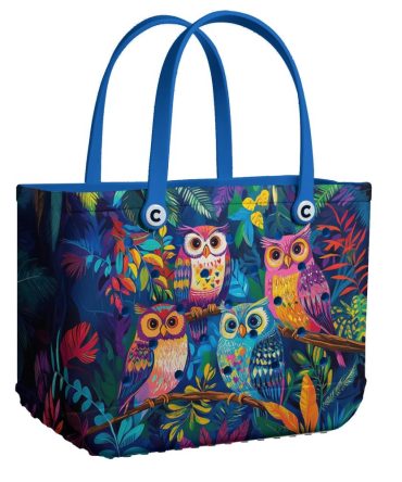 Bucket Tote Bag, Limited Edition Bogg Bag, Beach Bag Nocturnal Night