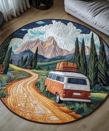 Nomads Dream Quilted Round Mat