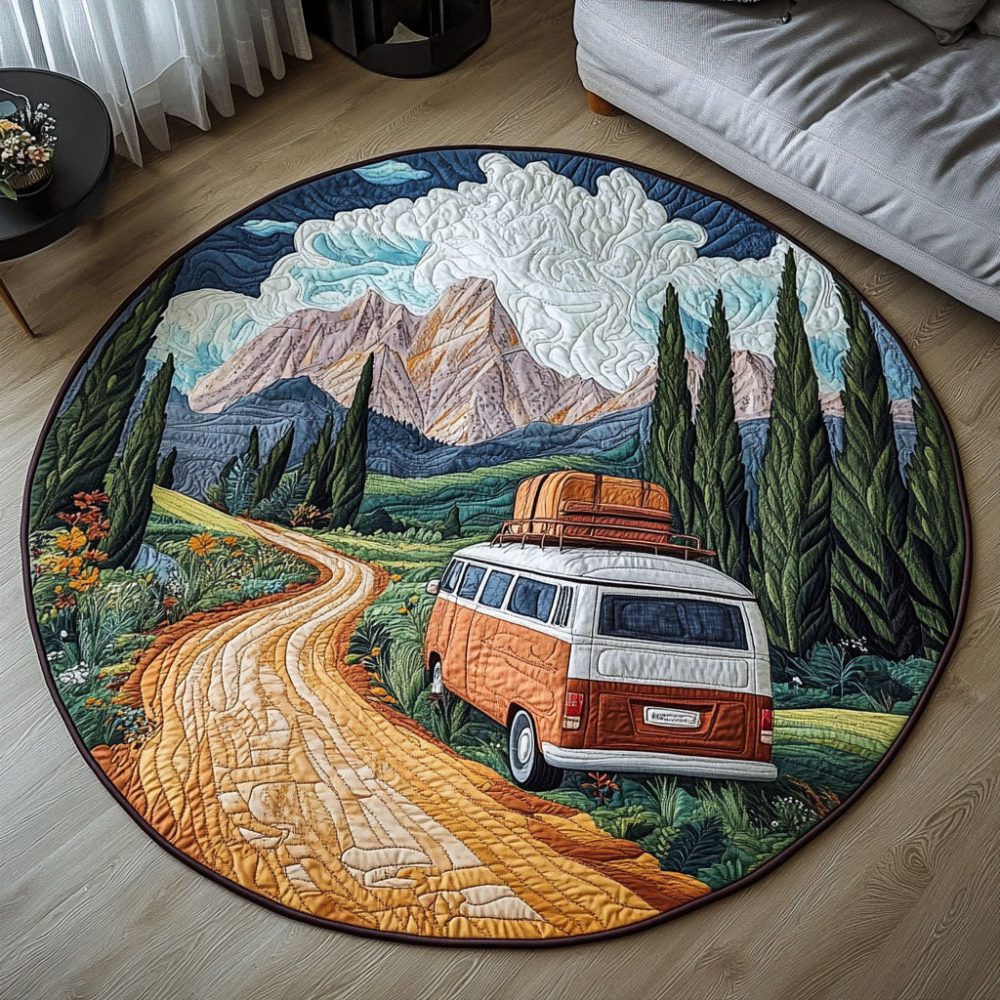 Nomads Dream Quilted Round Mat