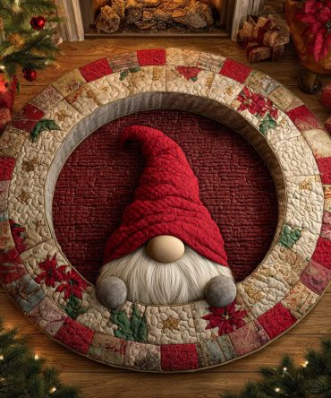 Nordic Cheer Quilted Round Mat