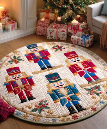 Nutcracker Magic Quilted Round Mat