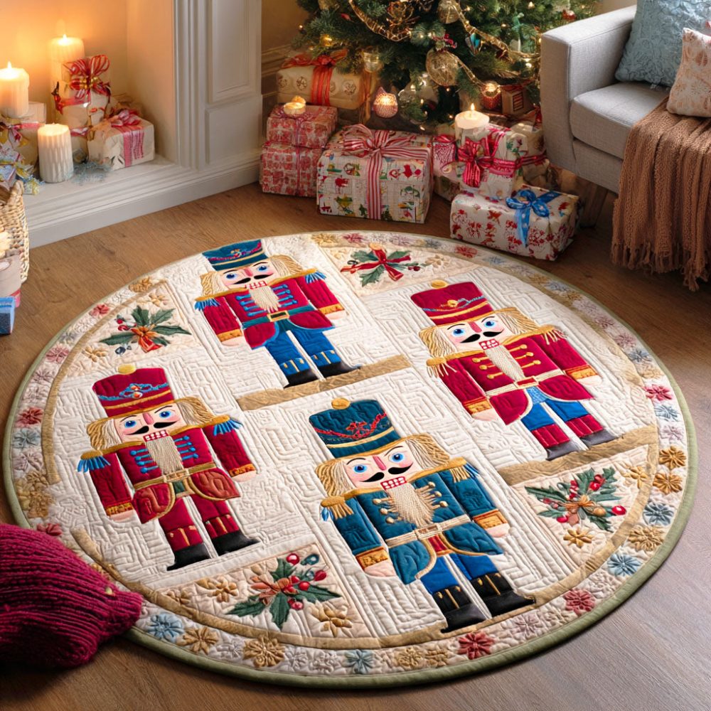 Nutcracker Magic Quilted Round Mat