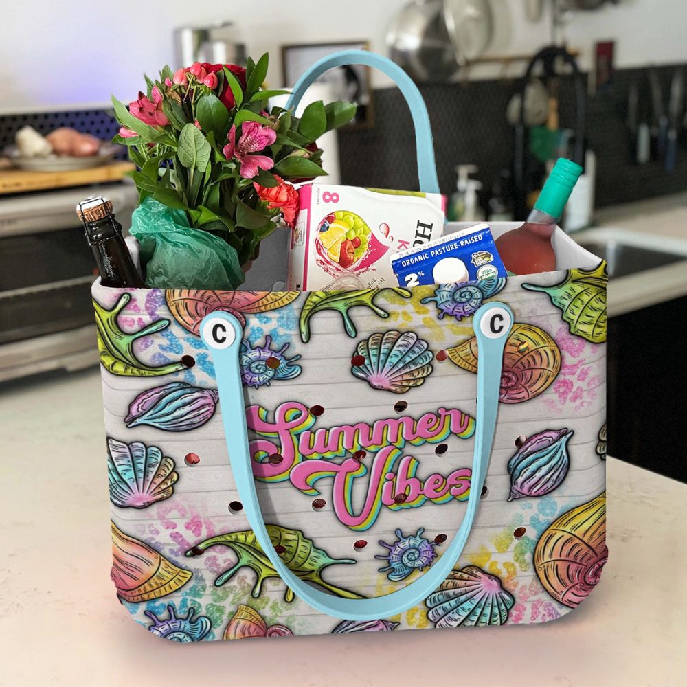 Bucket Tote Bag, Limited Edition Bogg Bag, Beach Bag Ocean Summer - Image 4