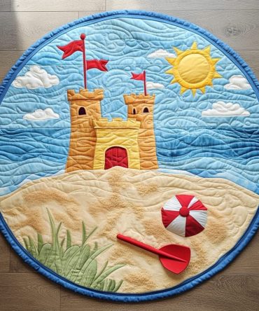 Ocean Escape Quilted Round Mat