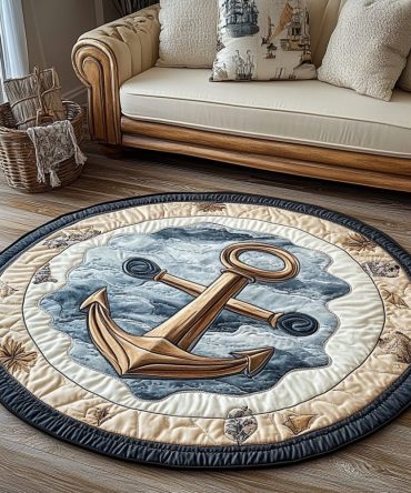 Ocean Guardian Quilted Round Mat