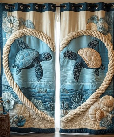 Ocean Navigator Quilted Curtains