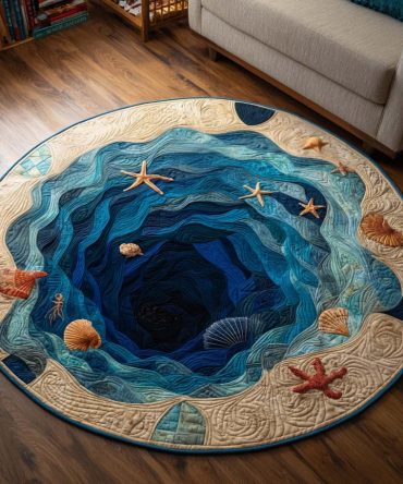 Ocean Treasures Quilted Round Mat