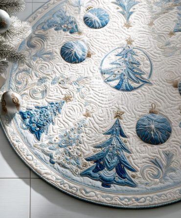 Ornament Dreams Quilted Round Mat