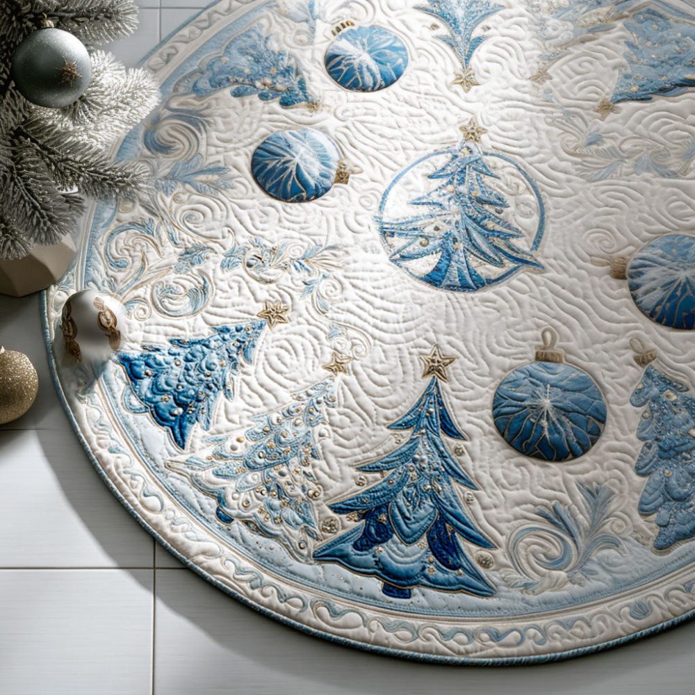 Ornament Dreams Quilted Round Mat