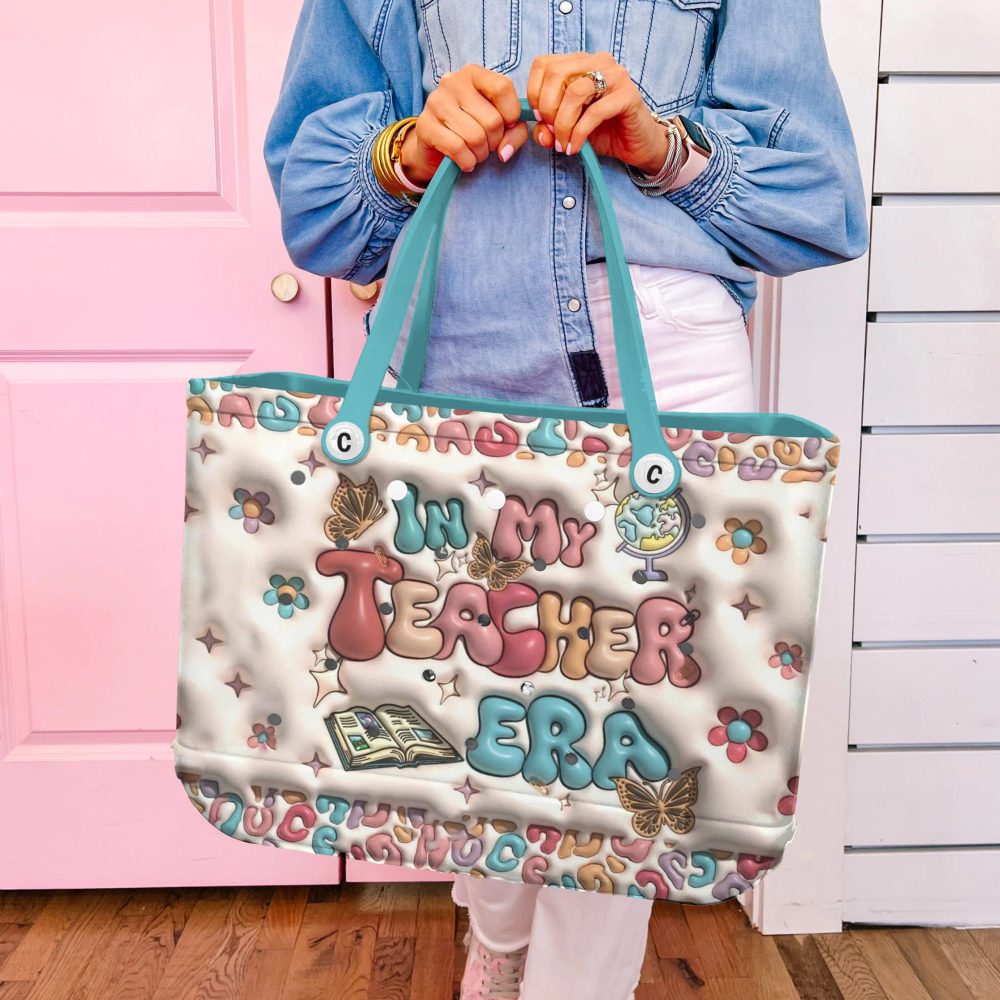 Bucket Tote Bag, Limited Edition Bogg Bag, Beach Bag A+ Vibes - Image 2