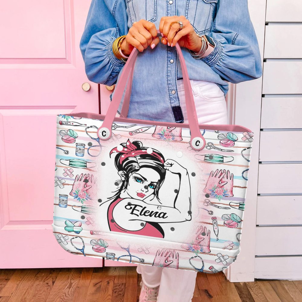 Custom Nurse Tote Bag - Personalized Gift For Healthcare Heroes - Durable & Stylish With Unique Design - Image 3