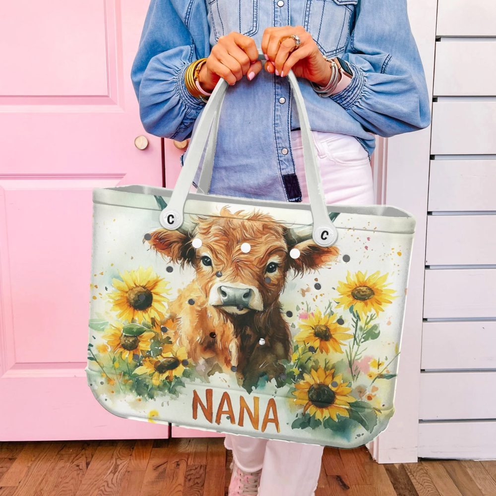 Bucket Tote Bag, Limited Edition Bogg Bag, Beach Bag Nana'S Bloom - Image 3