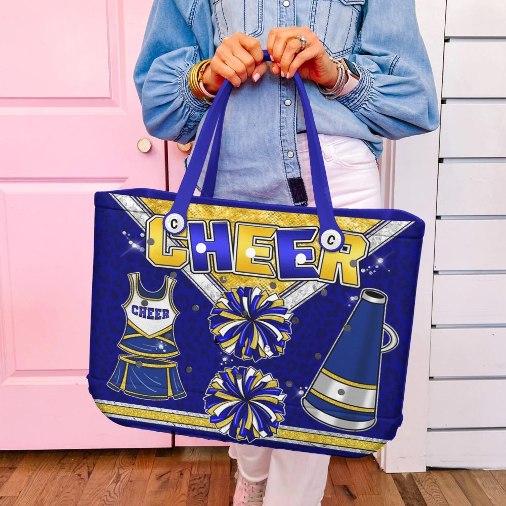 Bucket Tote Bag, Limited Edition Bogg Bag, Beach Bag Pom Power - Image 4