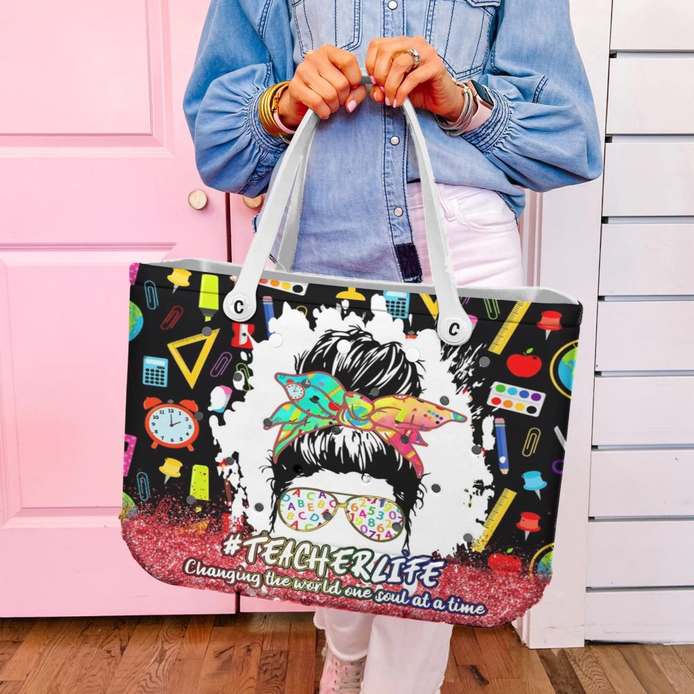 Bucket Tote Bag, Limited Edition Bogg Bag, Beach Bag Edu-Diva - Image 2