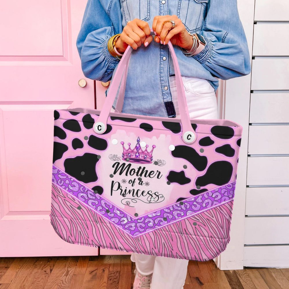 Bucket Tote Bag, Limited Edition Bogg Bag, Beach Bag Mother Of A Princess - Image 2