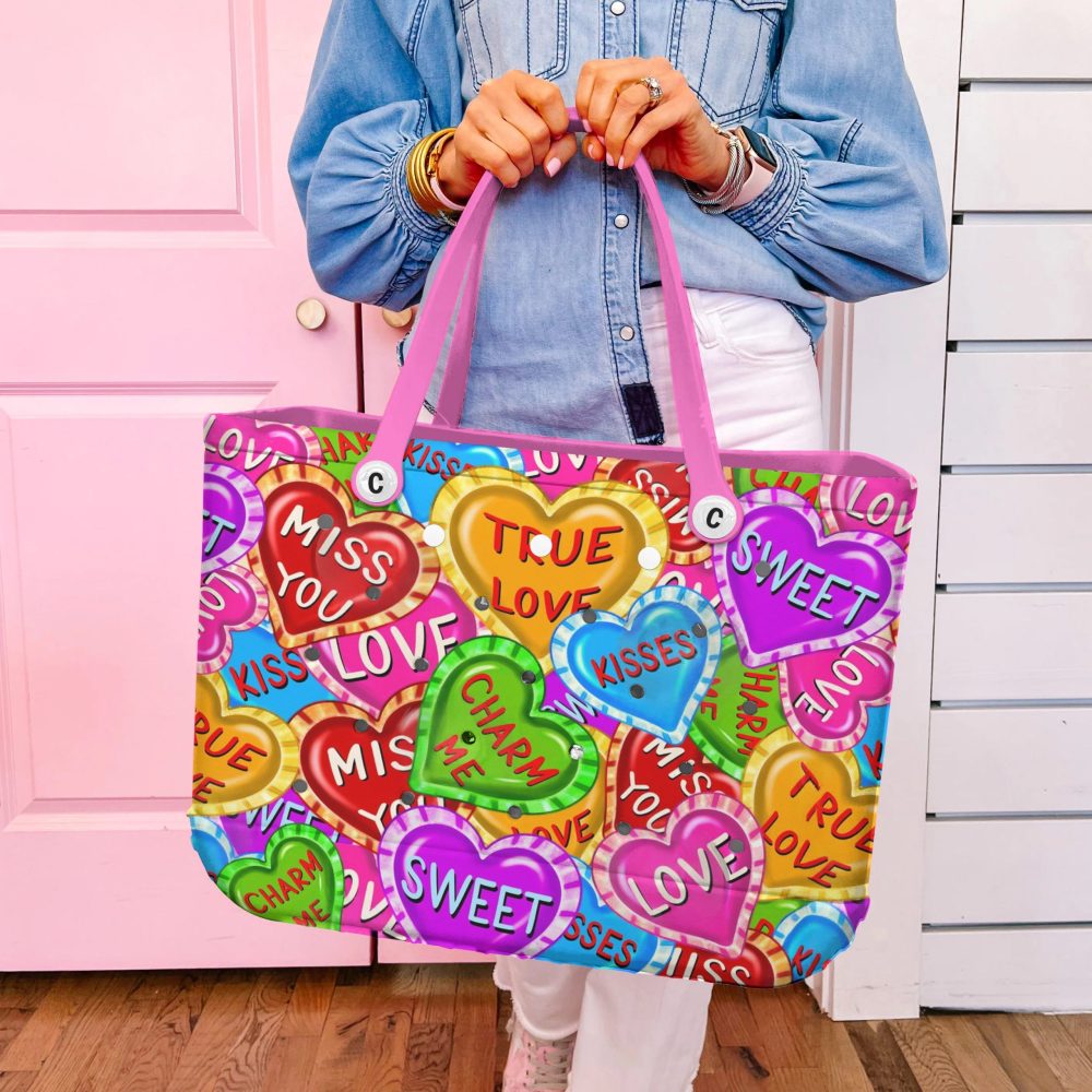 Bucket Tote Bag, Limited Edition Bogg Bag, Beach Bag Sugar Rush - Image 2