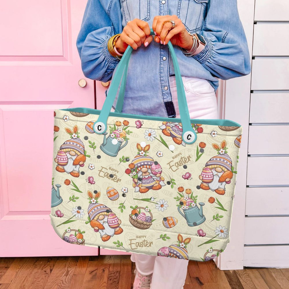 Bucket Tote Bag, Limited Edition Bogg Bag, Beach Bag Hoppy Easter - Image 3