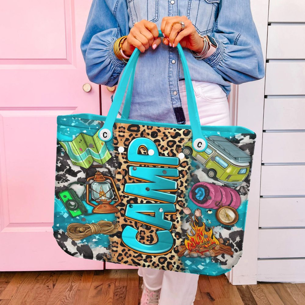 Bucket Tote Bag, Limited Edition Bogg Bag, Beach Bag Map, Match, Move! - Image 4