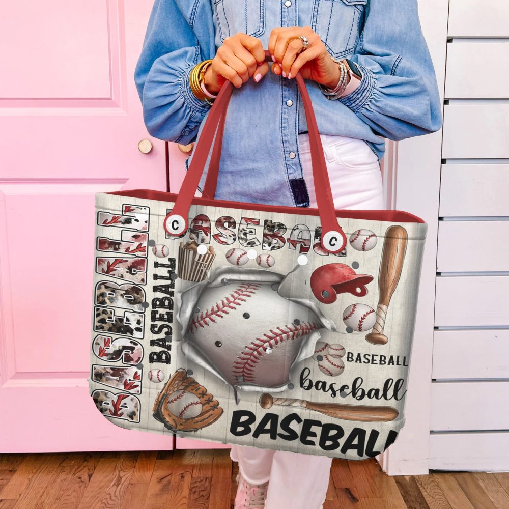 Stylish Baseball Tote Bag - Perfect For Sports Fans & Everyday Use - Image 4