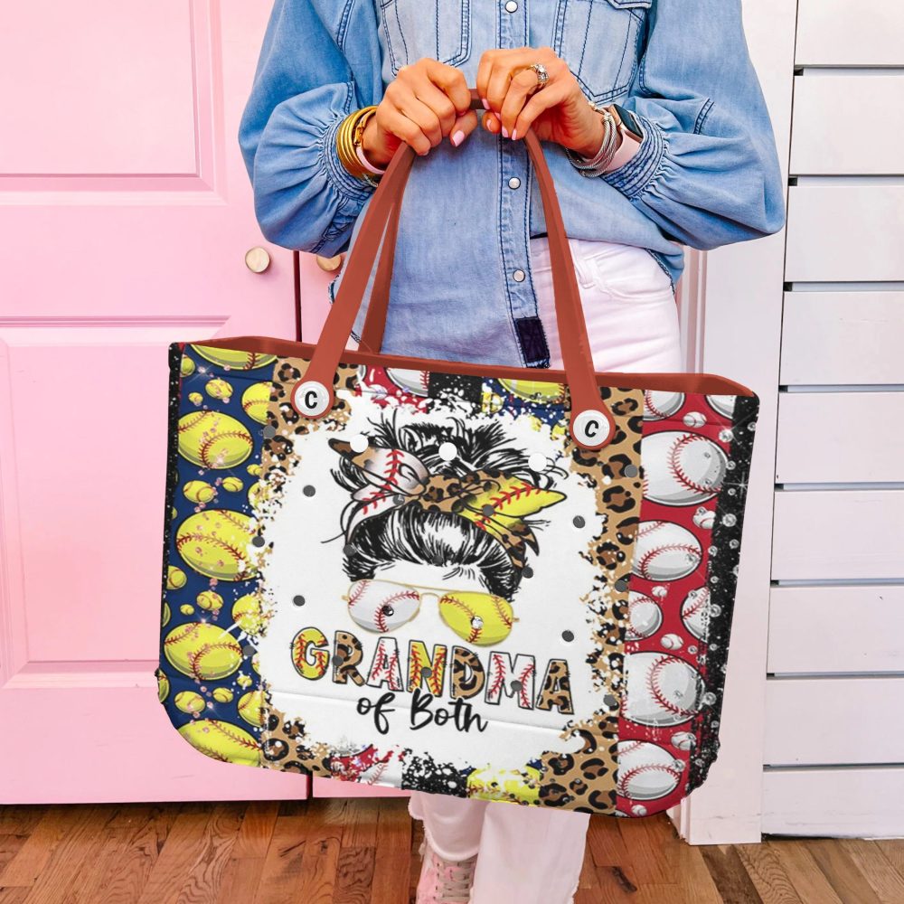 Stylish Grandma Baseball Softball Tote Bag - Perfect Gift For Sporty Grandmas! - Image 4