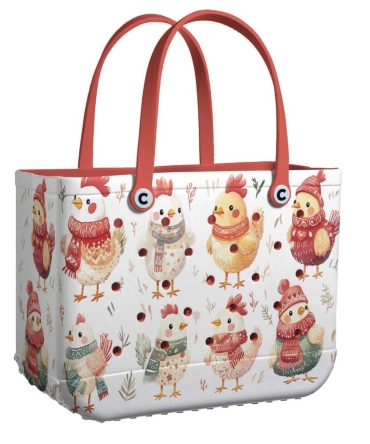 Bucket Tote Bag, Limited Edition Bogg Bag, Beach Bag Cozy Chicks