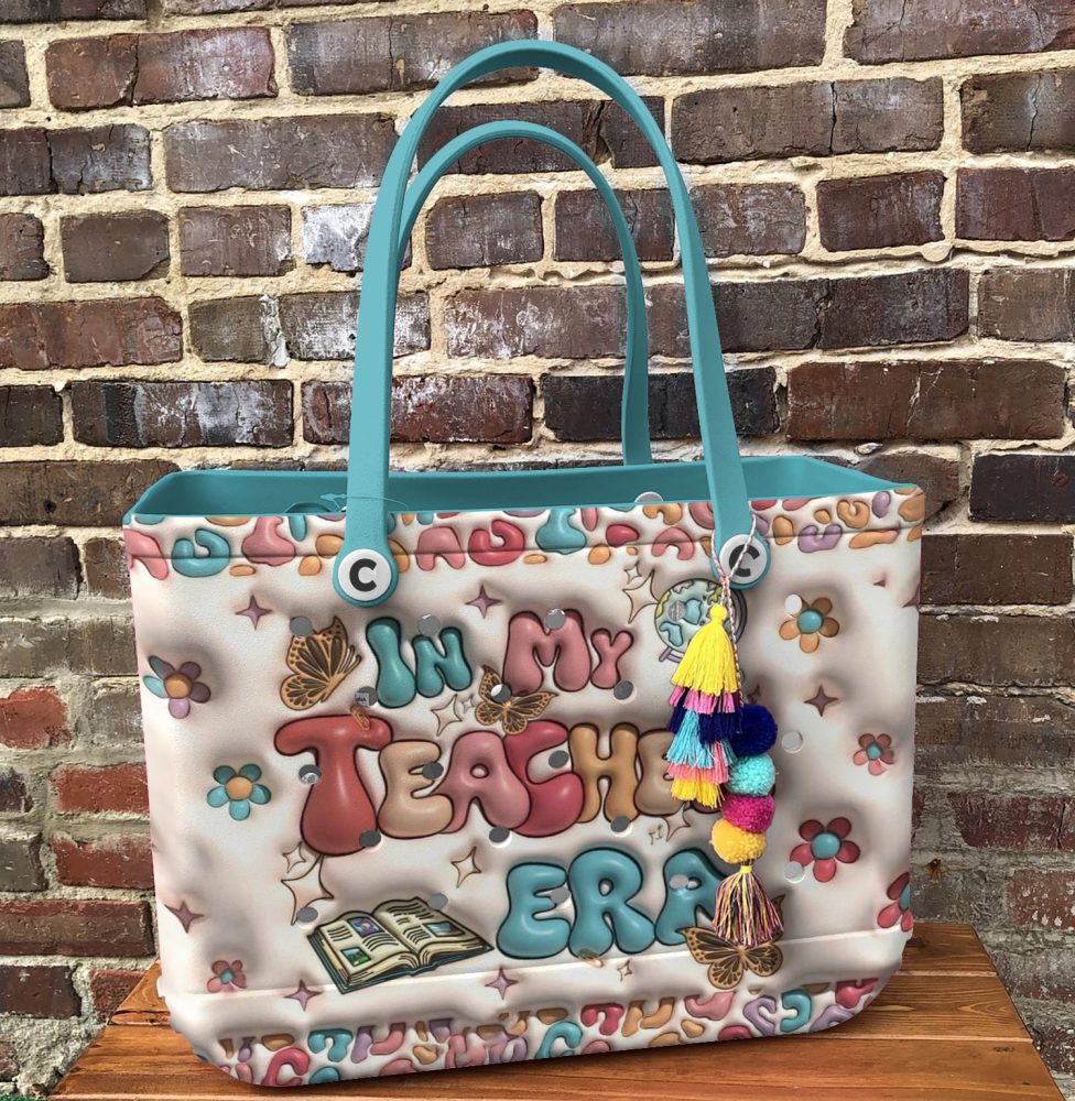 Bucket Tote Bag, Limited Edition Bogg Bag, Beach Bag A+ Vibes - Image 3