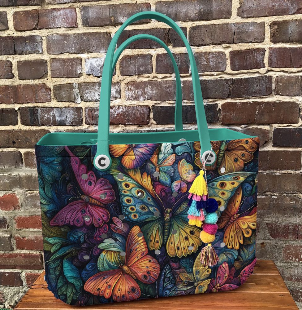 Colorful Butterfly Tote Bag – Stylish & Spacious Handbag For Everyday Use - Image 5