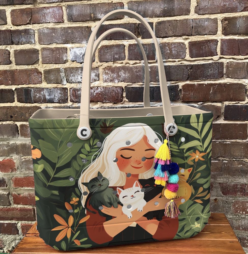 Bucket Tote Bag, Limited Edition Bogg Bag, Beach Bag Harmony In Bloom - Image 5