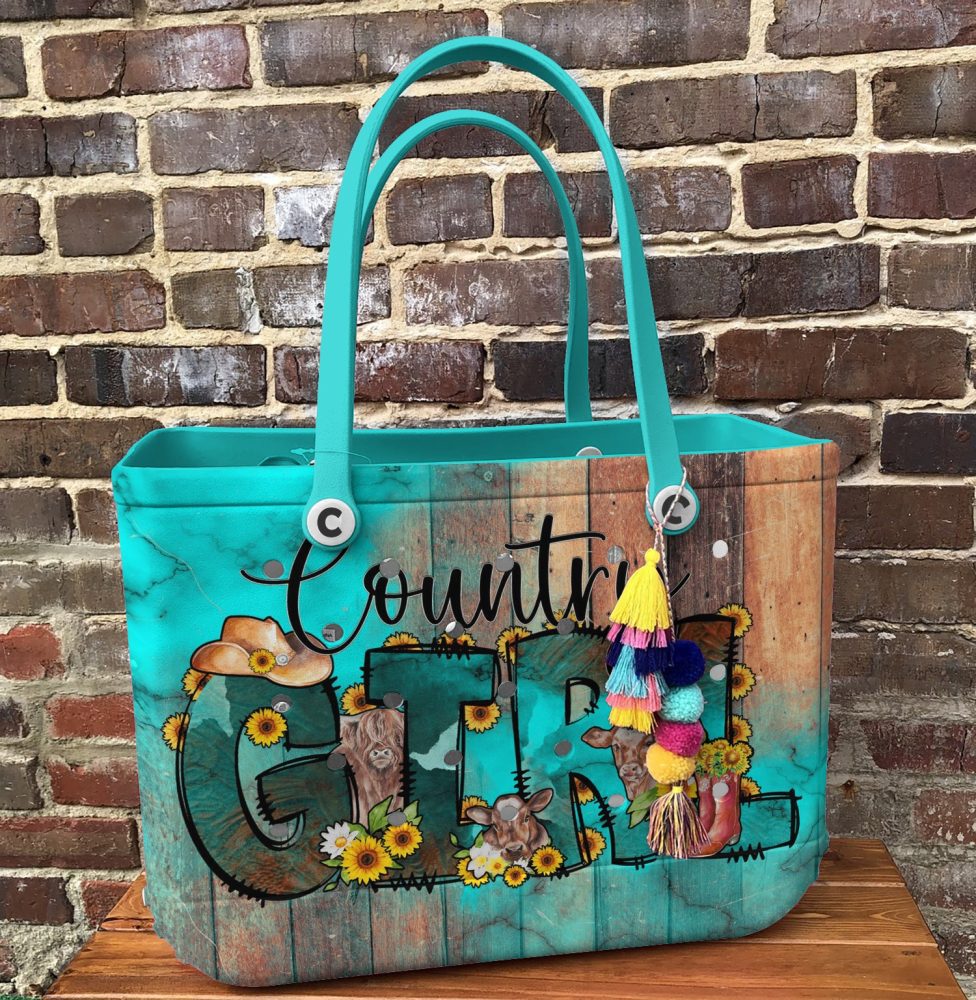 Bucket Tote Bag, Limited Edition Bogg Bag, Beach Bag Country Girl - Image 5